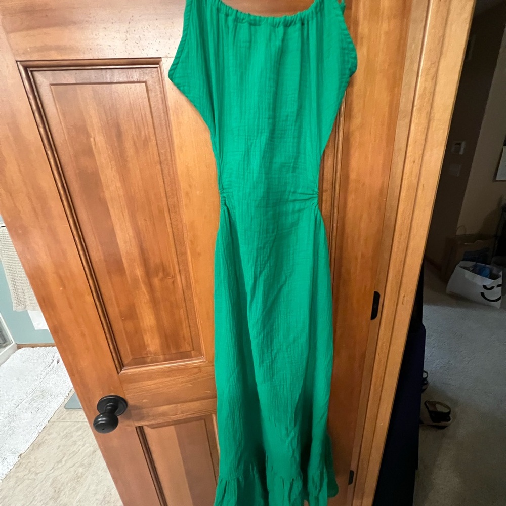 Casual Green Women's Dress
